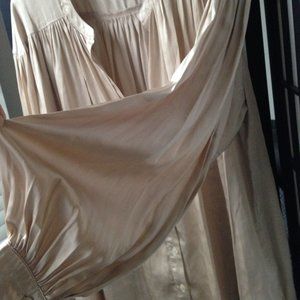 Gorgeous H&M Silky Cream Tan Blouse Soft Feel
